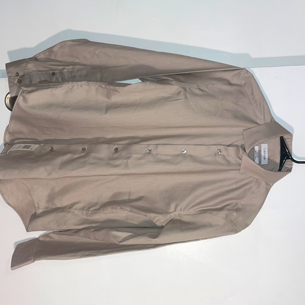 Calvin Klein 15 1/2 32-33 Slim Fit Stretch Shirt